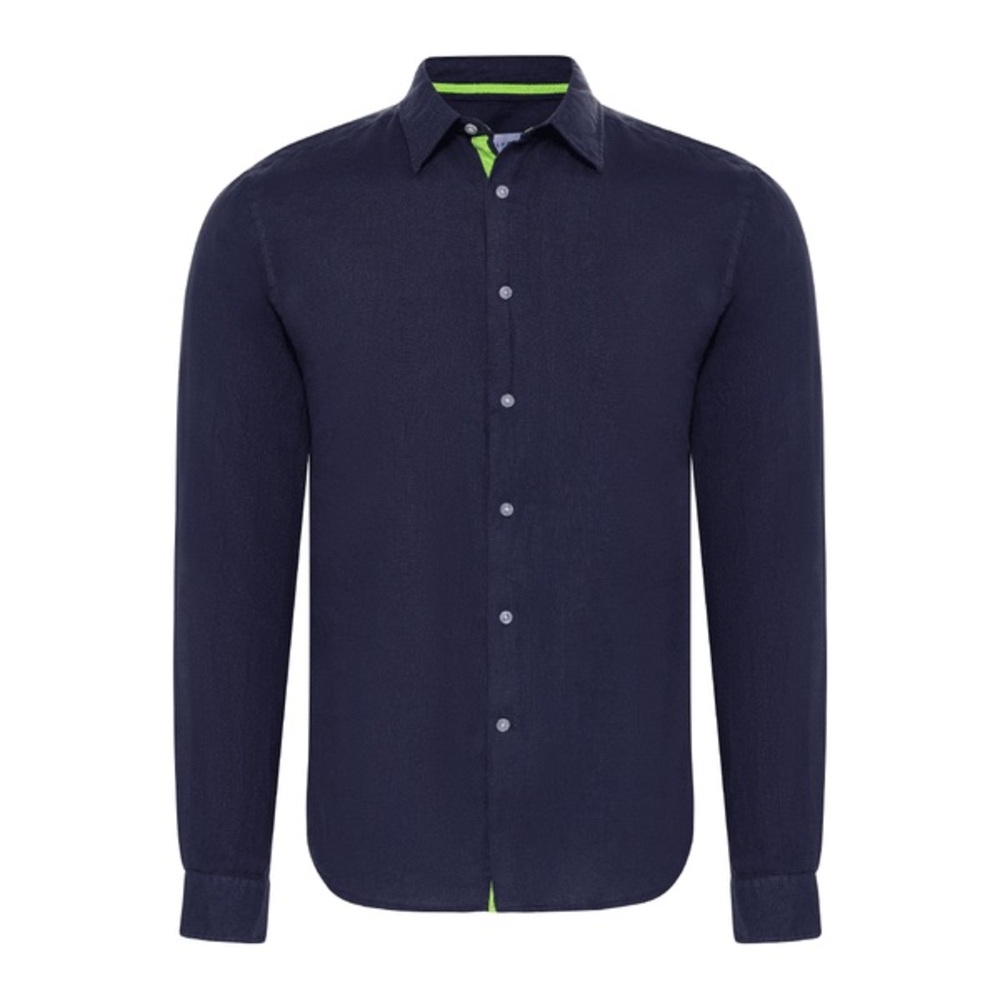 Hugo Boss Navy Casual Button Down Shirt size Small